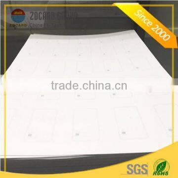 13.56Mhz 1k FM11RF08 5*5 Prelam RFID Card Inlay For Second production