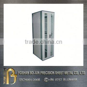 custom fabrication indoor fine network cabinet with glass door products for sale