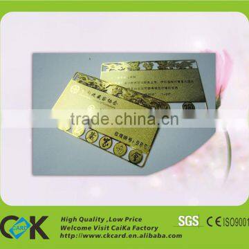 blank luxurious metal business card from China factory