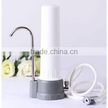 ceramic and activated carbon faucet non electric counter top water filter