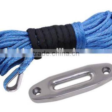 UHMWPE synthetic ATV/UTV winch rope with hook thimble