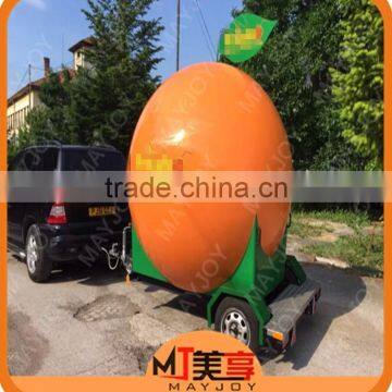 Hot Sales Beautiful Catering Tralier/Mobile Food Cart/Orange Shape Cart photo-2