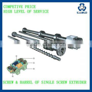 PLASTIC EXTRUDER SCREW AND BARREL