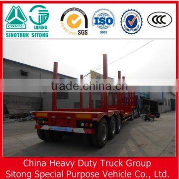 3 Axle Long Wood Transport Semi Trailer Log Truck Trailer photo-2