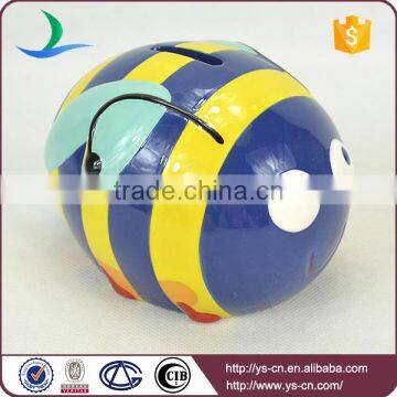 Ceramic Custom Coin Bank With Bee Design photo-4