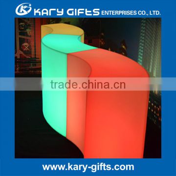 Illuminated Lighted buffet table LED high Bar Table