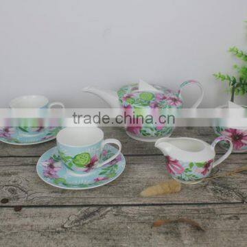 Hot sale China supplier ceramic coffeepot set for tableware