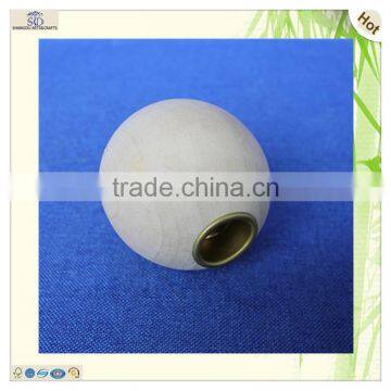 China Factory Ball Shape Poplar Wooden Candle Stand Holder photo-4