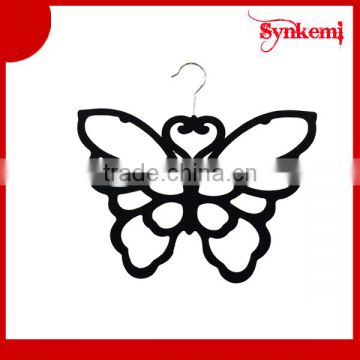 Butterfly shaped plastic scarf hanger