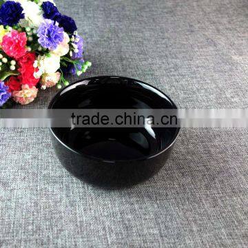 Low Price 6 Inch Japanese Style Porcelain Black Ramen Bowl In Chaozhou