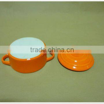 Wholesale Daily Use Round Porcelain With Lid Ceramic Bakeware photo-4
