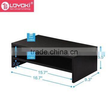 MDF Wood Computer Monitor Riser 16.7 Inch Monitor Stand Save Space Computer Monitor Stand photo-5
