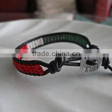 Hot new bestselling product wholesale alibaba Italy Euro Flag slap Bracelet made in China