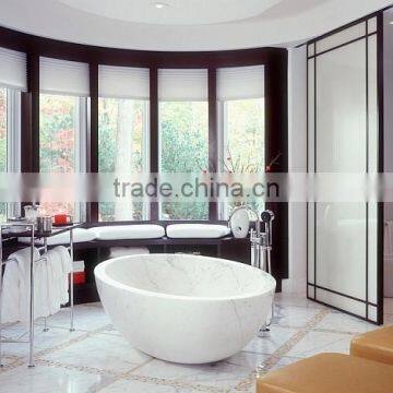 Indoor Bathroom Decoration Stone Carving Baignoire en Marbre photo-5