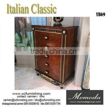 YB69 New Model Design Italian Royal Baroque Style Luxury Solid Wood Bedroom Furniture for Sale photo-2