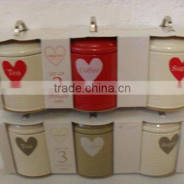 High Quality Powder Coated With Silk Printed Logo Tea Tin Canister Manufacturer photo-2