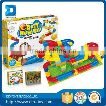 top selling products plastic ball blocks toy roll ball building block toy railway rolling ball toys