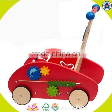 оптовая образовательная деревянная детская ходунка-игрушка, модная деревянная детская ходунка-игрушка W16E035 photo-3