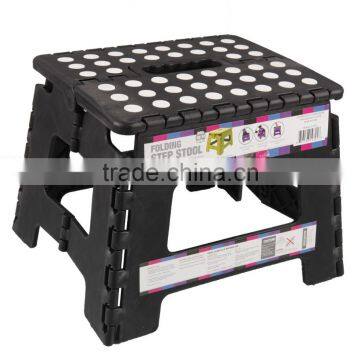 Stackable plastic folding toliet step stool