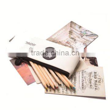 2017 Trending Products Full Color High Quality pu Pencil Case for Teenagers for School photo-2