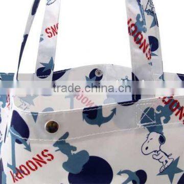 ECO Friendly 300D Fashion Style Full Cartoon Printing Shopping Tote Bag,Women Travel Handbag photo-4