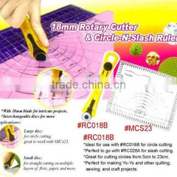 Rotary Cutter & Circle-N-Slash Ruler