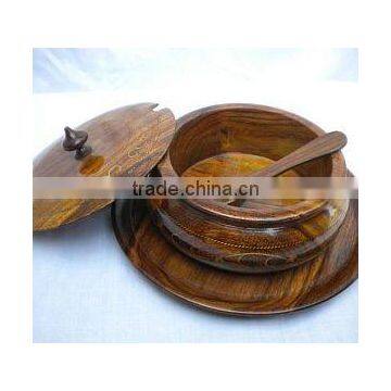 Wooden Sugar Pot