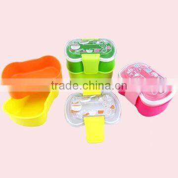 1400ML 2 Layers of Bowknot Bento Lunch Box photo-2