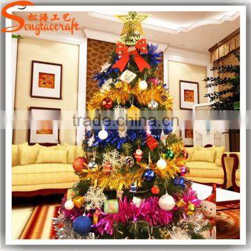 2015 New Product Xmas Tree Needle Pine Tree Fiber Optic Decorative Plastic Mini Christmas Trees for Home Decoration photo-4