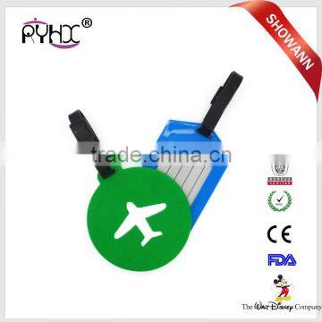 Custom Round Shaped Bulk Silicone Luggage Tag for Travel photo-3