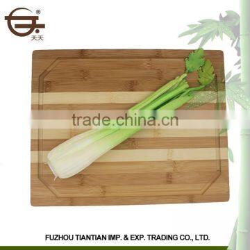 Direct Square Kitchen Organic Vegetable and Fruit Bamboo Cutting Board Wholesale photo-2