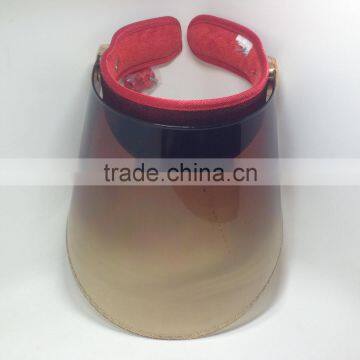 2017 Wholesale Promotional PVC Empty Hat Red uv Protection Caps photo-3