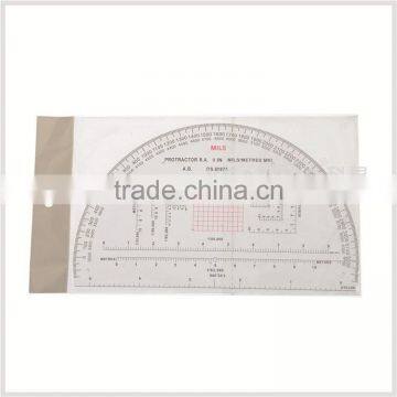 9inch Sandwich Line Military Protractor, Transparent Plastic Big Protractor for Military Training #KMP-3 photo-3