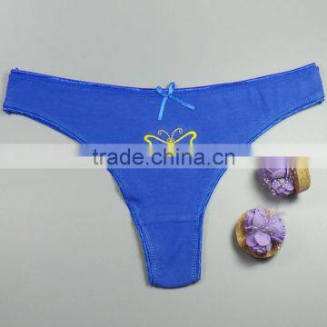 Sexy Hot Teen Girls Underwear Flower Embroidery Panties Women's Thongs photo-6