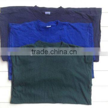 2015 Wholesale O-neck Men's T Shirt, Short Sleeve Solid Color 100% Cotton Plain T-shirts, Casual ManT Shirt photo-2