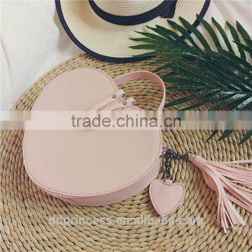 2017 Hand Bag Cosmetic Bag Pink Blue Love Design Shoulder Long Strip Bag for Girls photo-5