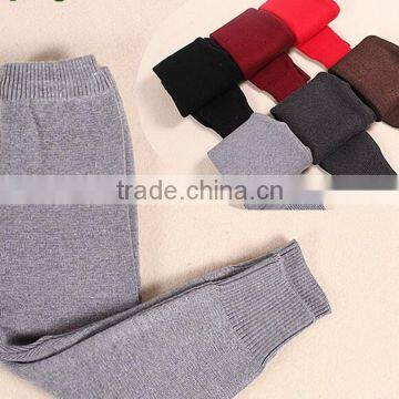 sale baby child warm autumn winter plain pajama knit tight kids tight pants