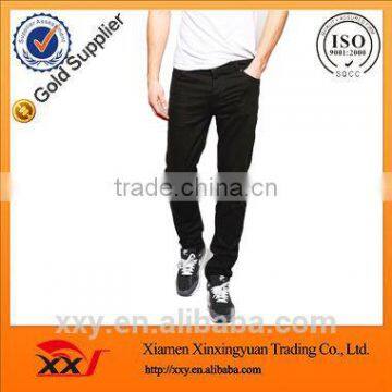 Black man jean fahsion skinny jean men's trousers custom man denim jean