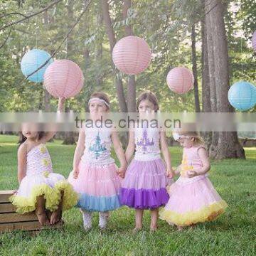 Hot Sale Cute Tutu Skirts Teen Pettiskirt Pettiskirt Outfit Cute Girls Skirt Chiffon Wholesale Pettiskirts Set for Girls photo-5