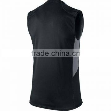 Fitness Customized Mens BaSEtball Sports Sleeveless T-shirt photo-4