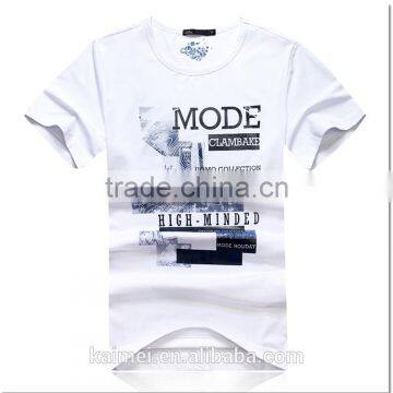 2017 OEM Anti-Wrinkle Unique Design Amazing Quality Hot-selling Best Choice Short Sleeve Casual Printed T-shirt Men photo-2