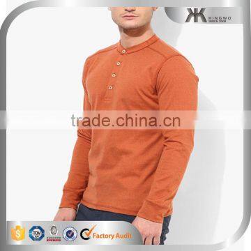 Cheap Wholesale Man Latest Basic Long Sleeves Custom Tshirt Tops photo-3