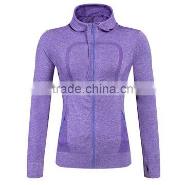 Wholesale Fitness Yoga Wear Women Hoodies Hoodies Zip up Women Comfortable and Fashionable photo-2