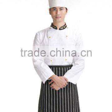 Juqian Cheap Long Sleeve White Chef Coat Chef Uniform Sets With High Hat photo-2