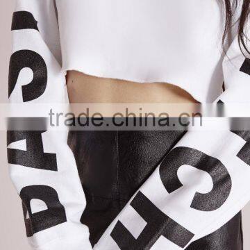 Latest Design Fashion Cropped Sweater Long Sleeves Women Sweater photo-5