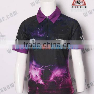 Fashionable Womens Custom Dart Shirt / High Quality Sublimation Beautiful Girls Dart Jersey