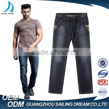 High Quality Biker Brand Name Mens Slim Fit Denim Jeans for Wholesale photo-2
