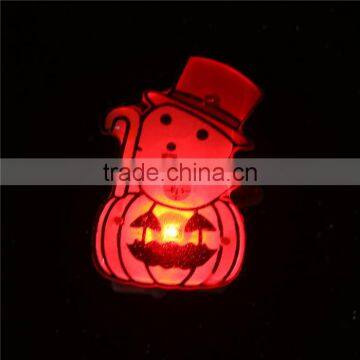 Plastic Halloween Pin Brooches Pumpkin Person Orange-red Brooch Pins For Women