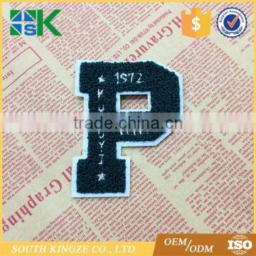P Embroidered Letter Number Patch Badge Emblem photo-2