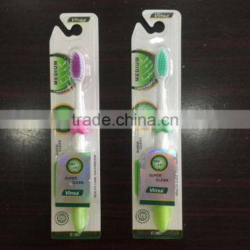 Daily Home Use Adult Toothbrush with flower